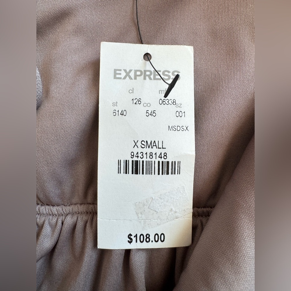NWT Express Prom Glam Sequin Mini Dress MSRP $108 XS Party Cocktail Dance - Picture 8 of 10